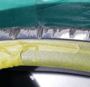 BMW X5 純正ホイール　ポリッシュ　ガリ傷　補修　リペア　修理　